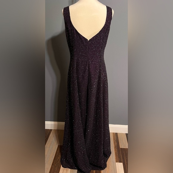 Reggio maxi formal sleeveless sequins purple gown dress Y2K size 10 - Picture 5 of 15